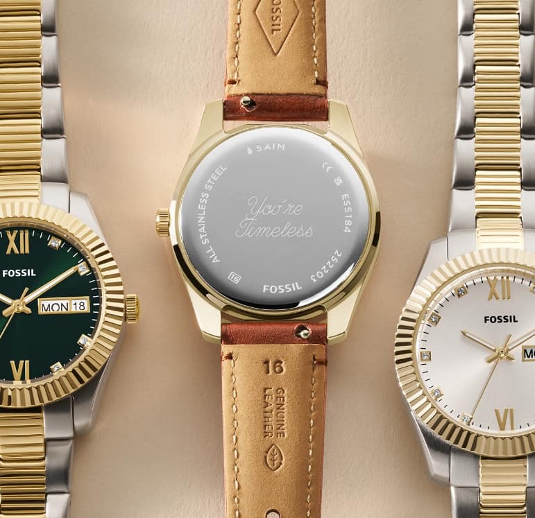 Engrave fossil watch clearance